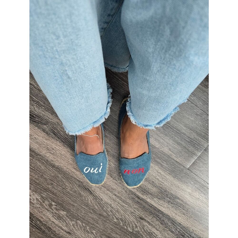 Soludos Blue Denim Slip-On Espadrilles
